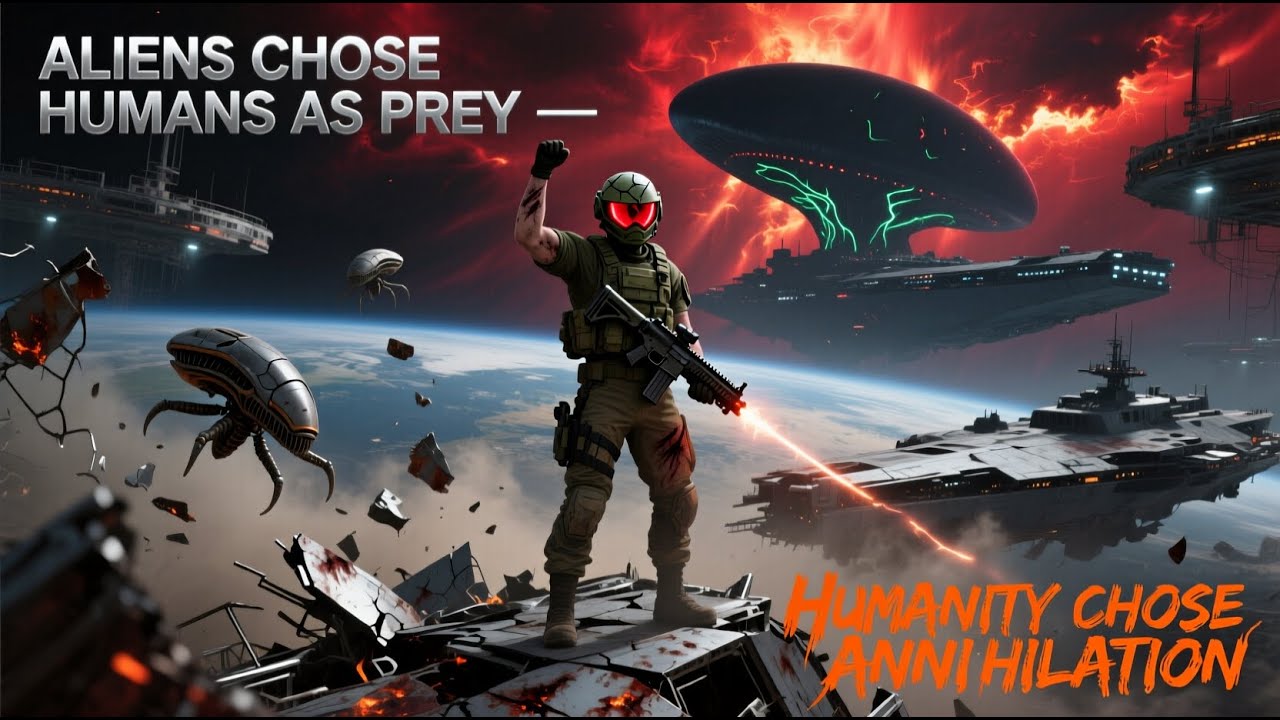 Aliens Chose Humans as Prey — Humanity Chose Annihilation  HFY Sci-Fi Story