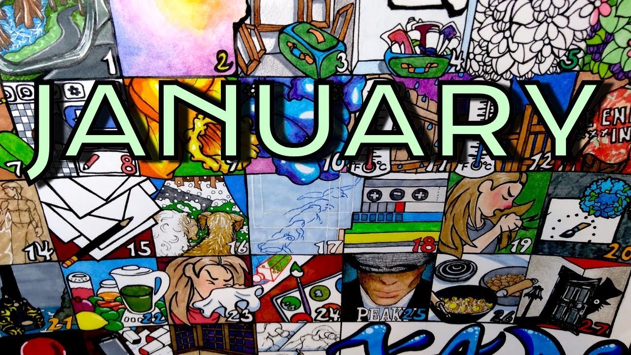 Calendar Drawings ○ January 2018