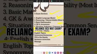 Reliance gcs" MAT EXAM " Process #reliancegcs #reliancejobs #reliance #gcs #manvendratalks