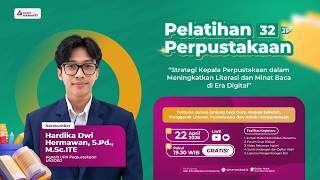 H1: Webinar Strategi Kepala Perpustakaan dalam Meningkatkan Literasi dan Minat Baca di Era Digitala