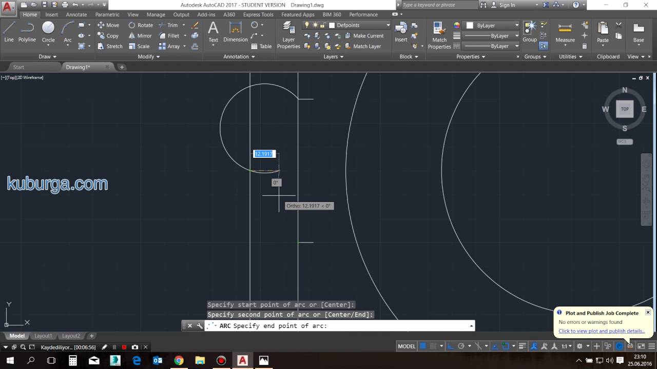 Basit AutoCad Egzersiz Çizimleri 2 - YouTube
