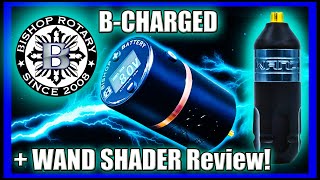 First Look! Bishop B-Charged Wireless Tattoo Power Supply & Wand Shader Review!