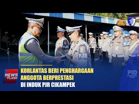 KORLANTAS BERI PENGHARGAAN ANGGOTA BERPRESTASI DI INDUK PJR CIKAMPEK | NTMC POLRI