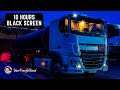 Truck engine diesel idle sound  relaxing sleep sounds  10h black screen  relax or soothe a baby