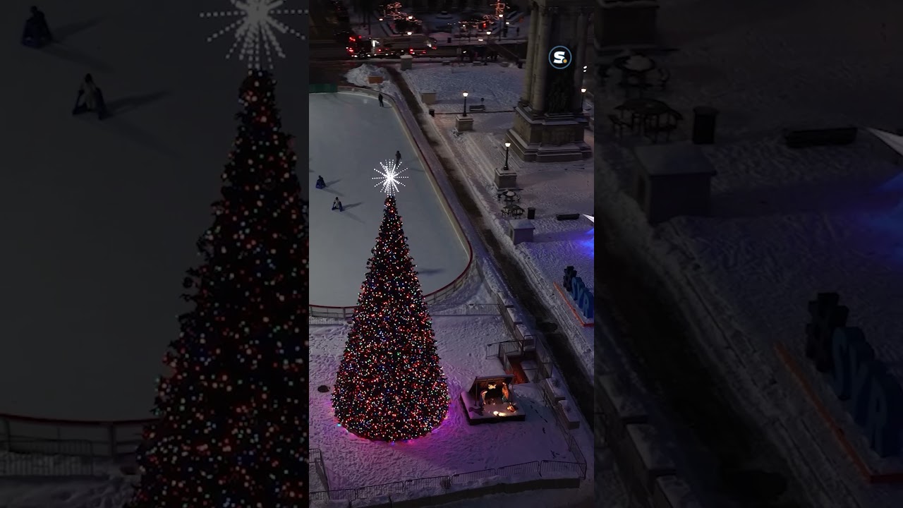 Holiday magic in Syracuse&rsquo;s Clinton Square #centralny #upstateny