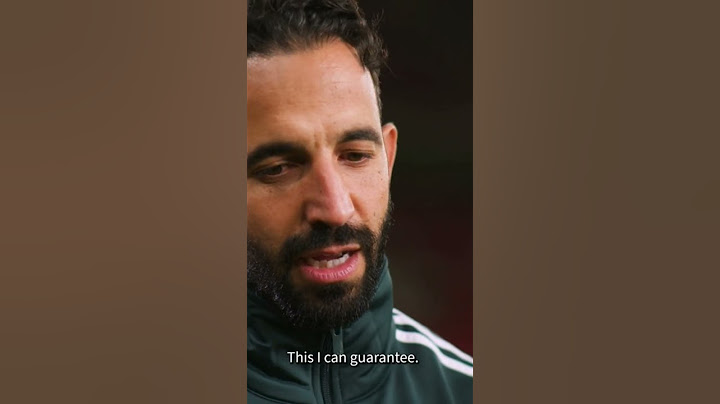 Ruben Amorim first interview as Manchester United head coach
