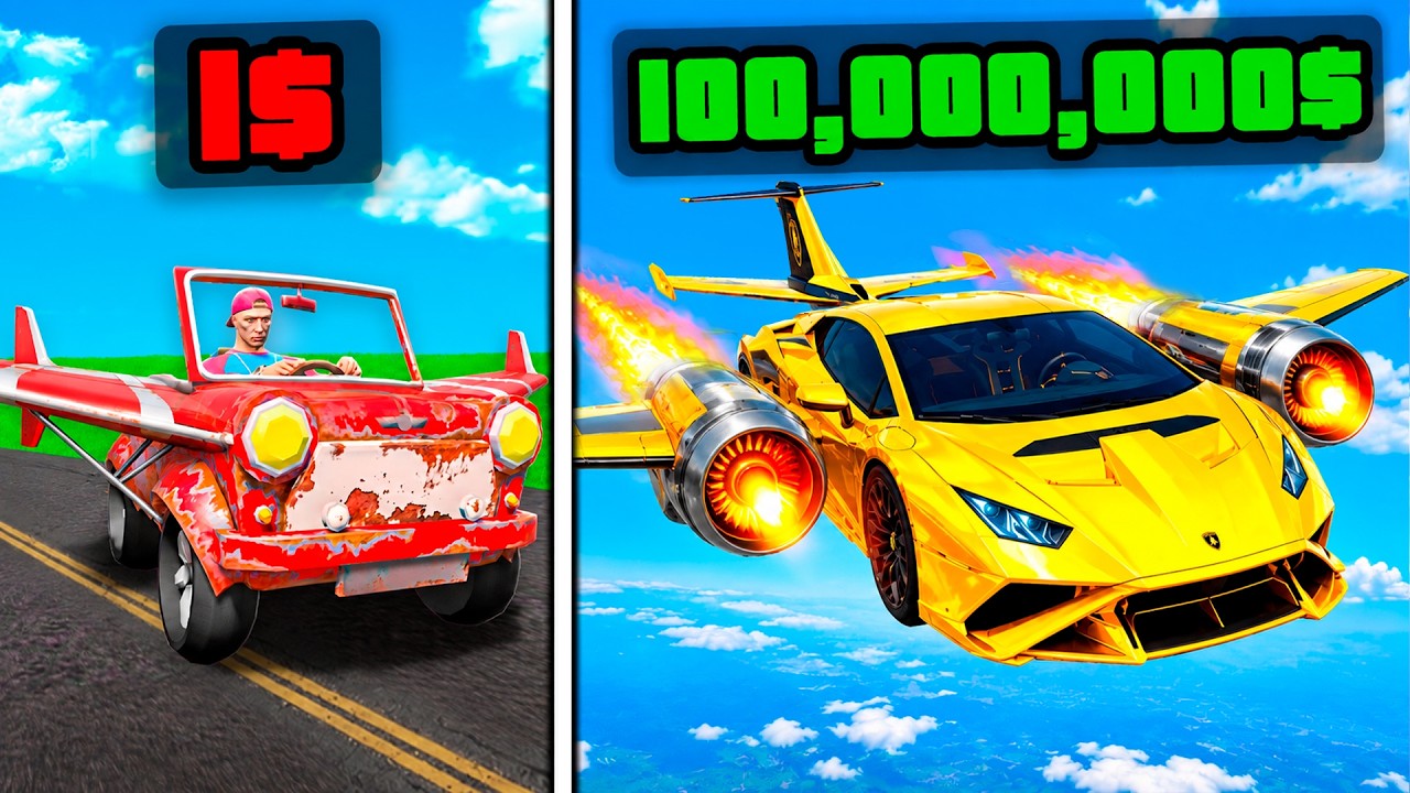 Jede Minute +1.000.000$ FLIEGENDES AUTO in GTA 5!