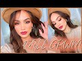 GRAB A PUMPKIN SPICE LATTE &amp; GRWM: Fall makeup look! 2021 | Janelle Mariss