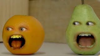 Annoying Orange & Pear Perfectly Cut Scream Resimi