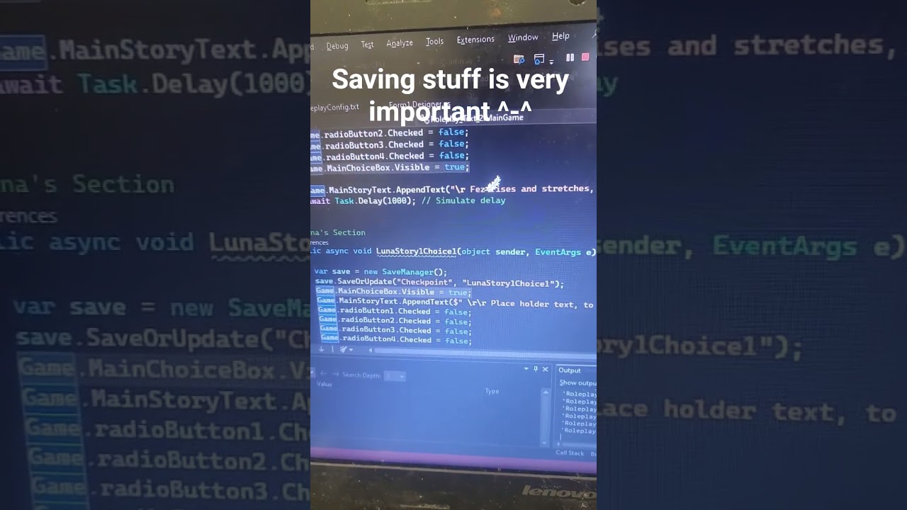 working save files and basic showcase of the game