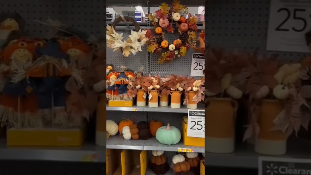 Recorrido por las decoraciones de otoño en Walmart 2024🍁| Decorando con Yoli