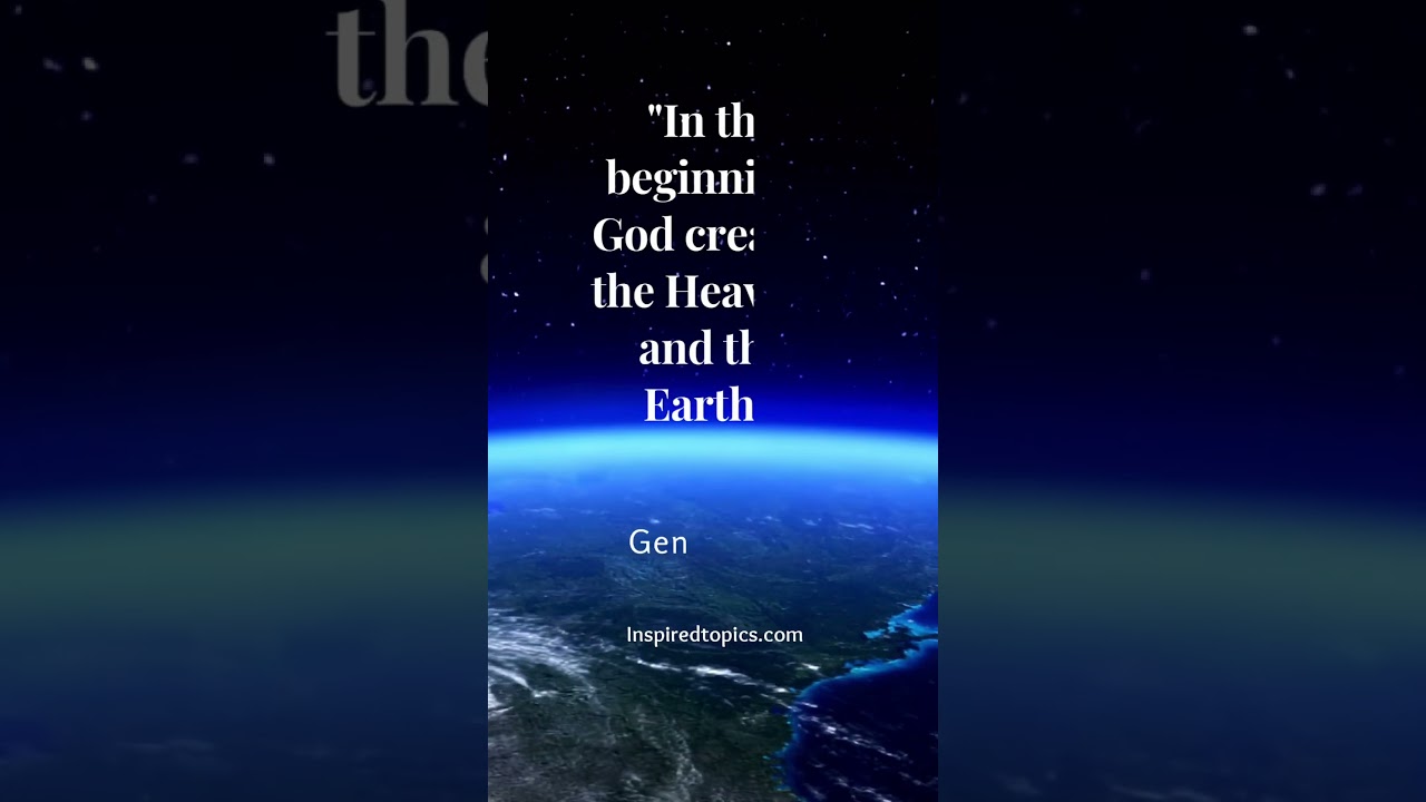 Bible Verse | Genesis 1 Verse 1 | Gods Word