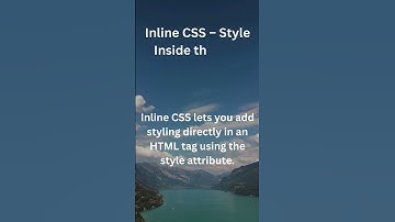 inline CSS - Style inside the tag #css3 #frontendcourse #webdevelopment #developerlife