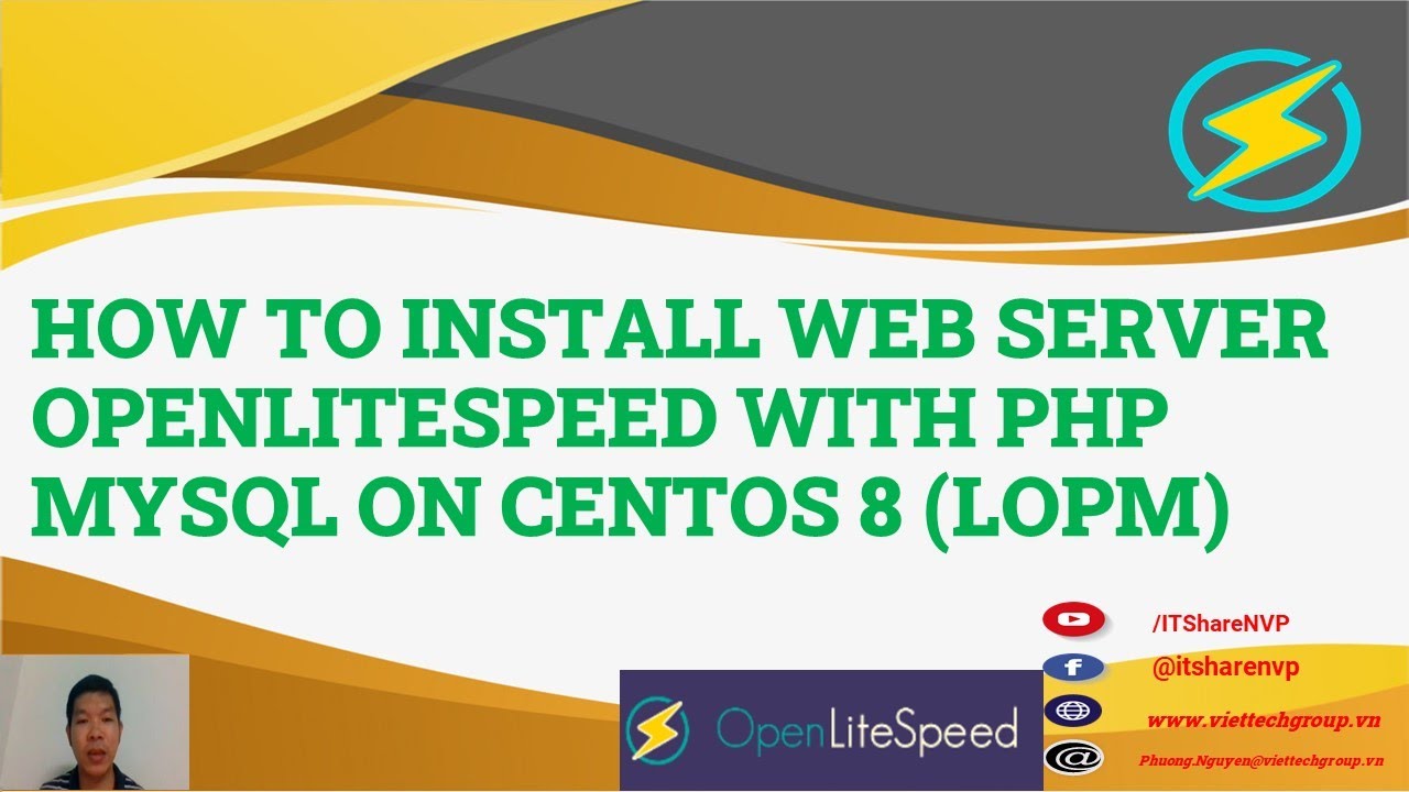 centos web server  New 2022  OpenliteSpeed-P1| How to Install Web Server OpenliteSpeed PHP MYSQL On Centos 8(LOPM)|Cài Web Server