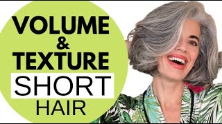 HOW I GET VOLUME AND TEXTURE IN MY SHORT HAIR | Nikol Johnson