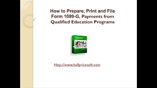 How to Print 1099 Q with ez1099 Software
