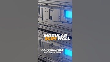 Free Sci-Fi Hard Surface Modeling Workshop - SciFi Interior Wall in Blender!🔥#blender3d