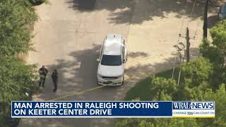 Man arrested in Raleigh shooting on Keeter Center Drive