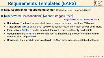 L07 10 Requirements Templates (EARS)