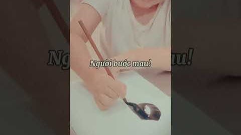 Pha mực loang tô lên bức tranh thêu mình | @CuocsongcuaGiaAn