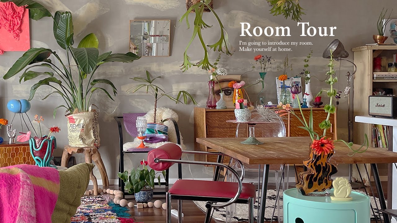 【Тур по комнате】Стильный международный интерьер × растения. Создание комнаты, как произведение  DIY