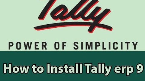 How to Install Tally erp 9 software on window 7,8 and 10