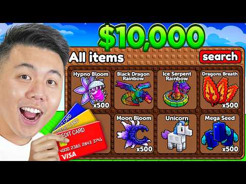 $1 VS $10,000 Account in Grow a Garden 2..