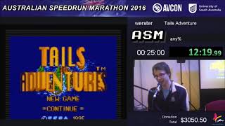 Tails Adventures Any% Speedrun - Live at ASM 2016 screenshot 5
