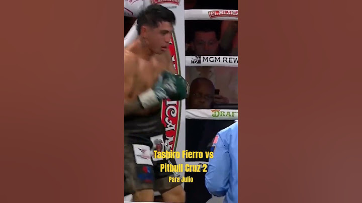Pitbull Cruz vs Tashiro Fierro 2 🇲🇽 la revancha esta firmada para Julio en las Vegas