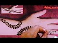 تعليم نقش الحناء للمبتدئين رسمة خفيفة و بسيطة على ظهر اليد بستايل عصري و انيق لعشاق النقش