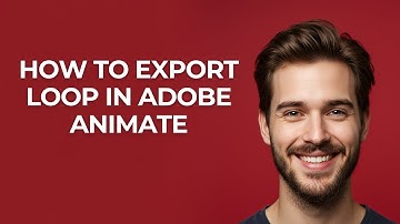 How to Export Loop In Adobe Animate - GUIDE!