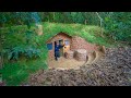 How to Build The Most Beautiful Undergroun Dugout Home Villa in the Wild