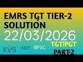 EMRS TGT MATH SOLUTION ..PART-2