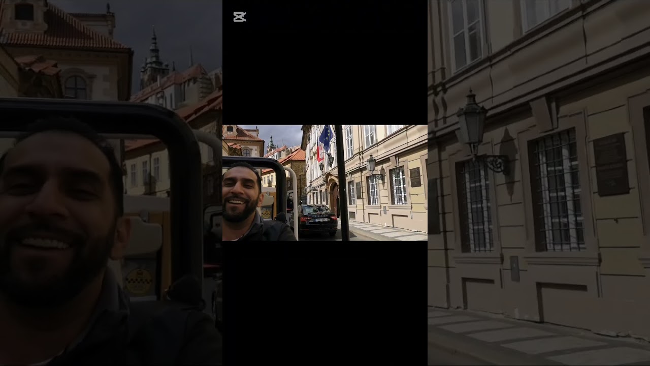 Prague city tour in a classic old model car