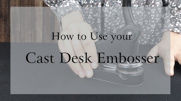 How to Remove and Insert your Insert on the Cast Desk Embosser