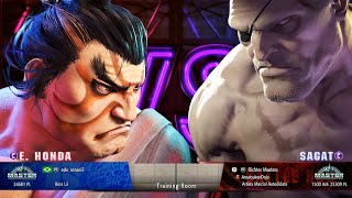 Street Fighter 6 - edu_sensei1 (E. Honda) vs Richer Masters (Sagat)