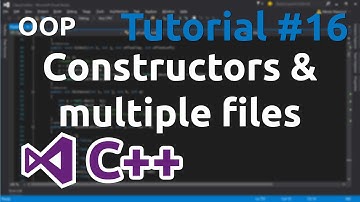 C++ Tutorial 16 - Constructors in classes and code in multiple files