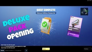 Fortnite Deluxe Edition Pack Opening and Birthday Llama Opening | Save The World