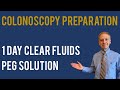 Colonoscopy Prep Tips - 1 Day Clear Fluids with 4L PEG with Dr. Moran