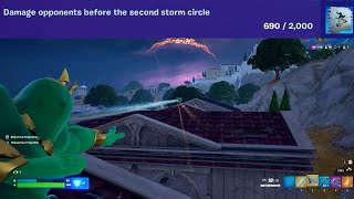 Damage opponents before the second storm circle Fortnite