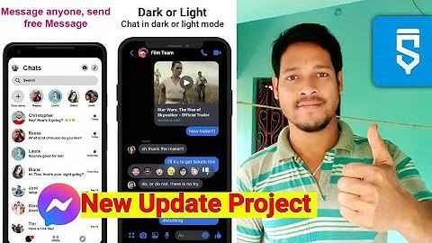 messenger new update project in sketchware pro #AndroidAppdeveloper #sketchware #Aauraparti