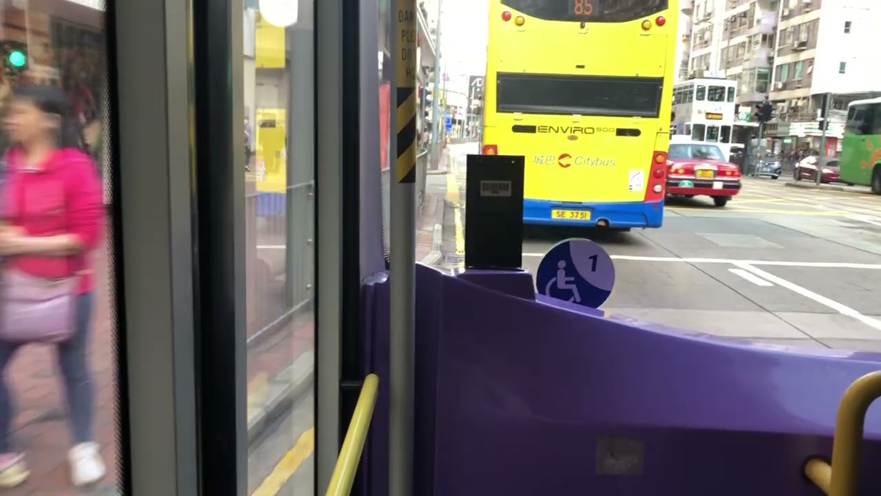 老年暴躁車手城巴3850 UZ1193行走77謝短號￼￼下層展望由琴行街去耀東邨耀貴樓