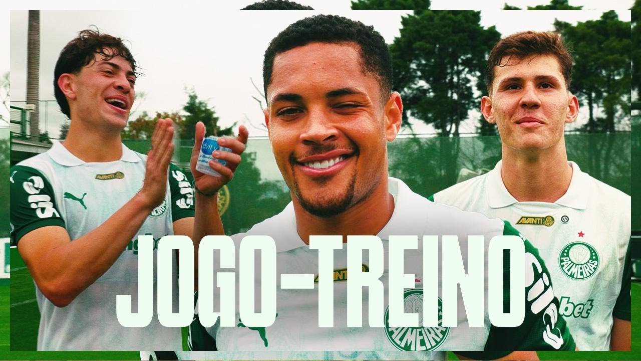 PALMEIRAS FAZ JOGO-TREINO NA ACADEMIA DE FUTEBOL E VITOR ROQUE MARCA DOIS GOLS