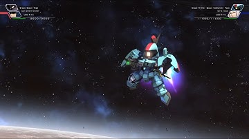 SD Gundam G Generation Cross Rays - Graze Ritter Space Commander Type ~Battle Animations~