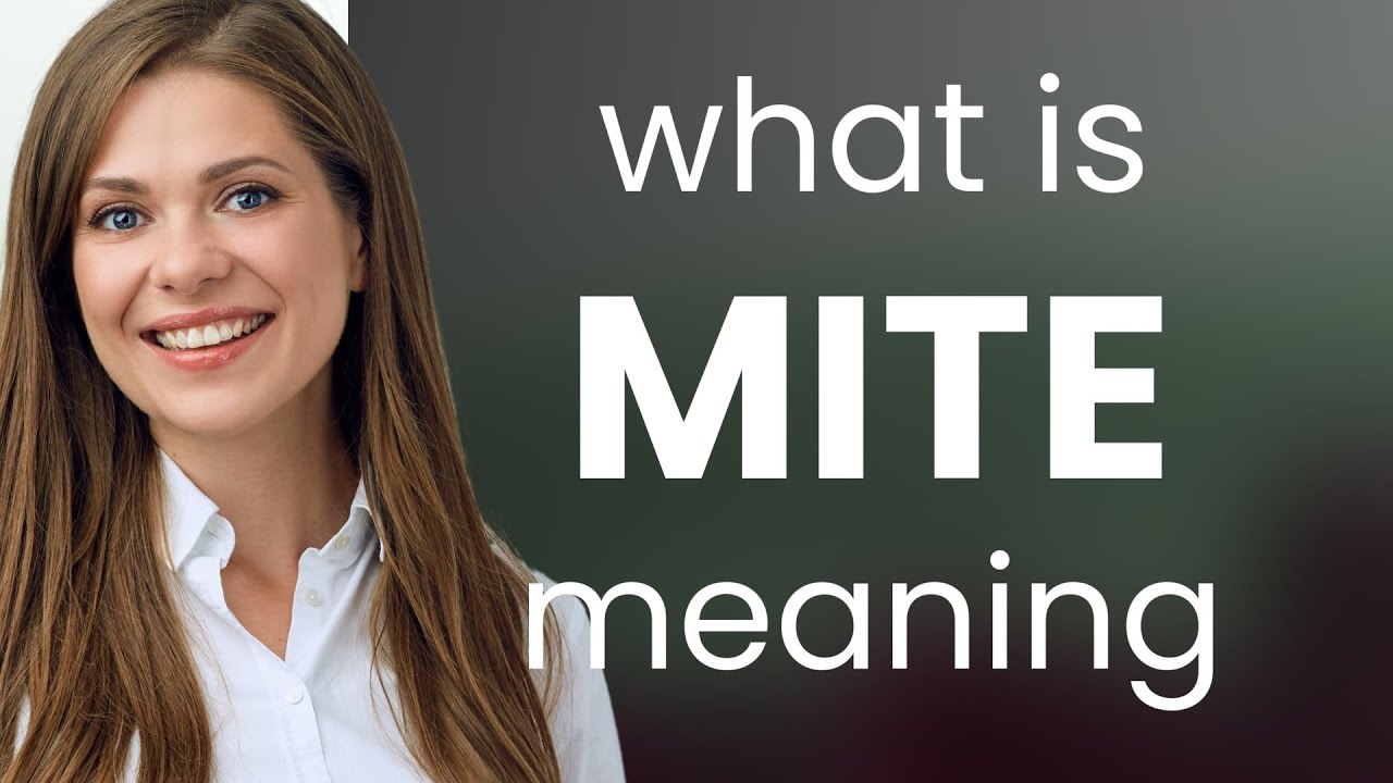 Mite what is MITE definition YouTube