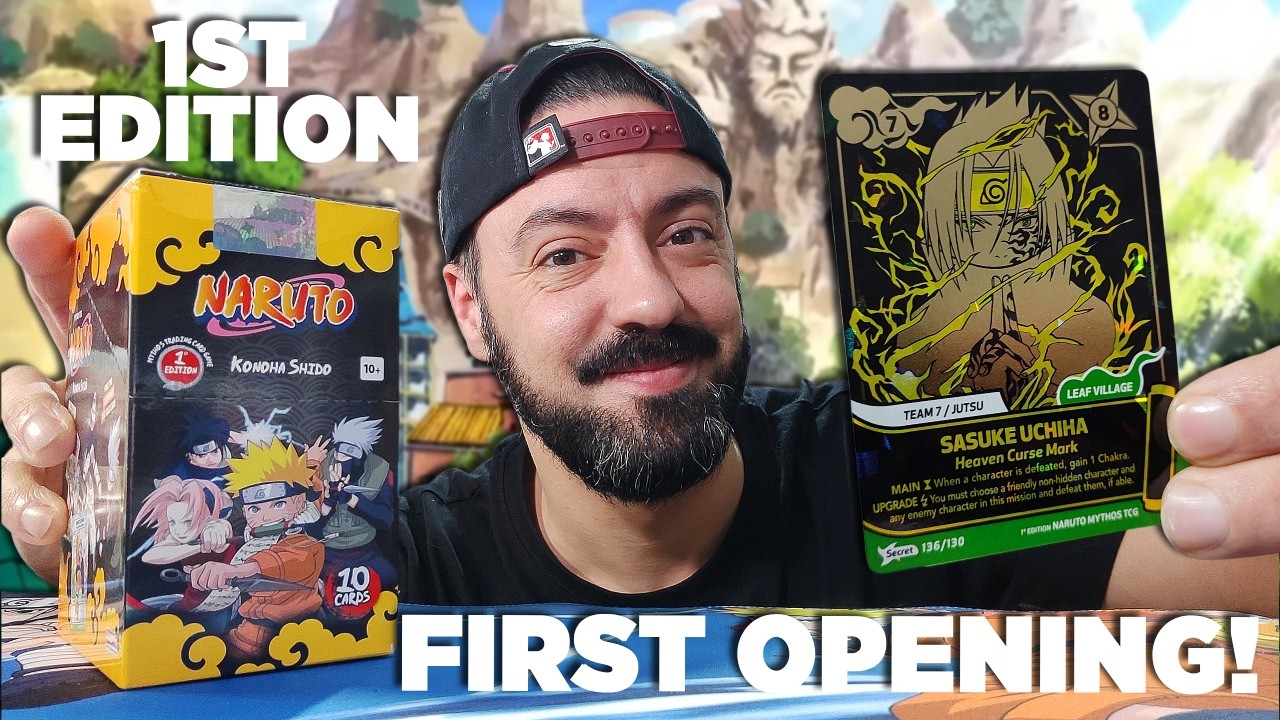 FIRST OPENING! I'M OPENING MY FIRST NARUTO MYTHOS TCG BOOSTER BOX