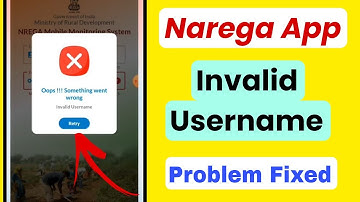 narega Nmms App invalid username password | how to fix invalid username 2025 | something went wrong