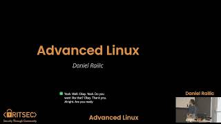 Education Spring '24 Week 4 | Advanced Linux - Daniel Railic Content