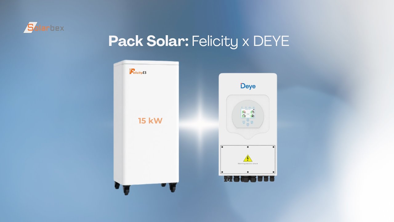 Pack solar: batería Felicity 15kW + inversor Deye 🔋 Instalación y conexión paso a paso