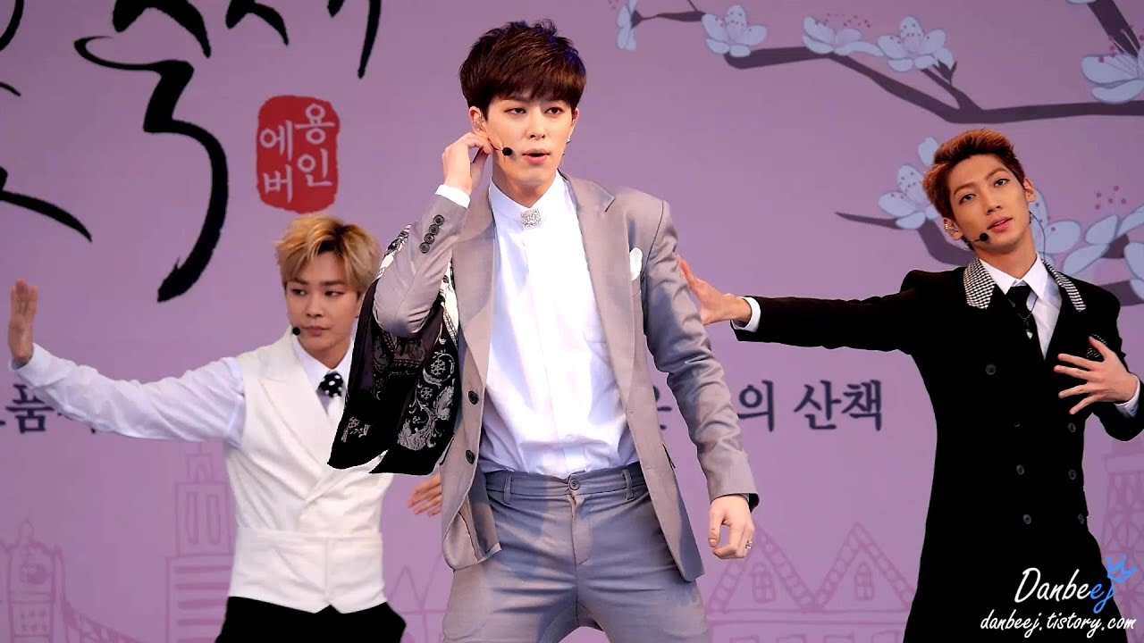 150418 용인에버 벚꽃축제 보이프렌드 내가갈게 동현 직캠